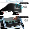JUJABU Foldable Rollator Walker with 8" Wheels, 18" Seat, 6-Position Adjustable Height, Heavy-Duty Aluminum Frame for Seniors - 3 of 4