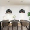 Rennnsan Omveira 20"W 1-Light Stone Shape Modern Dimmable Pendant in Black - 2 of 4
