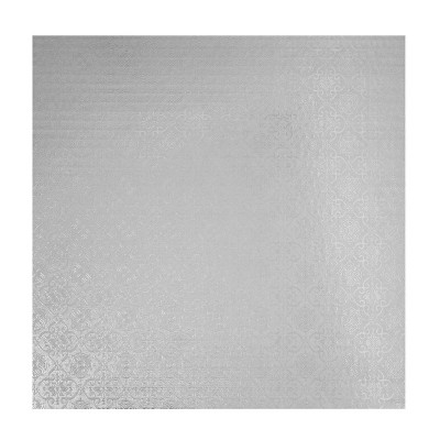 O'Creme Square Silver Cake Drum Board, 10" x 1/4" Thick, Pack of 10