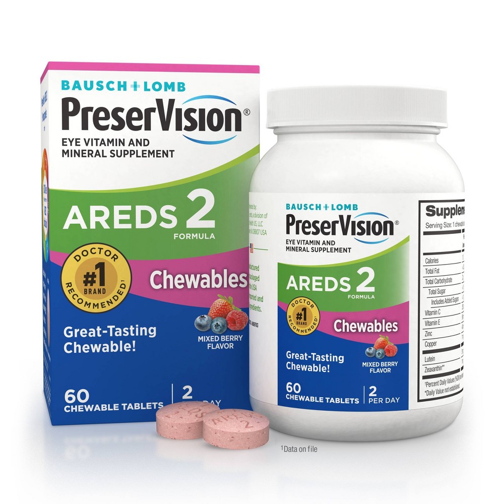 Photos - Vitamins & Minerals Preservision AREDS 2 Chewables - 60ct