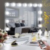 HOMLUX Adjustable LED Vanity Mirror - 10X Magnification, Detachable Base & Hanging Setting, Smart Touch - 2 of 4