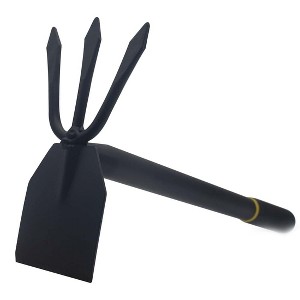 Itopfox Garden Hoe and Cultivator, Heavy Duty Hand Tool with Tiller, 2-Piece Handle, Carbon Steel Blade for Soil Loosening and Digging - 1 of 4