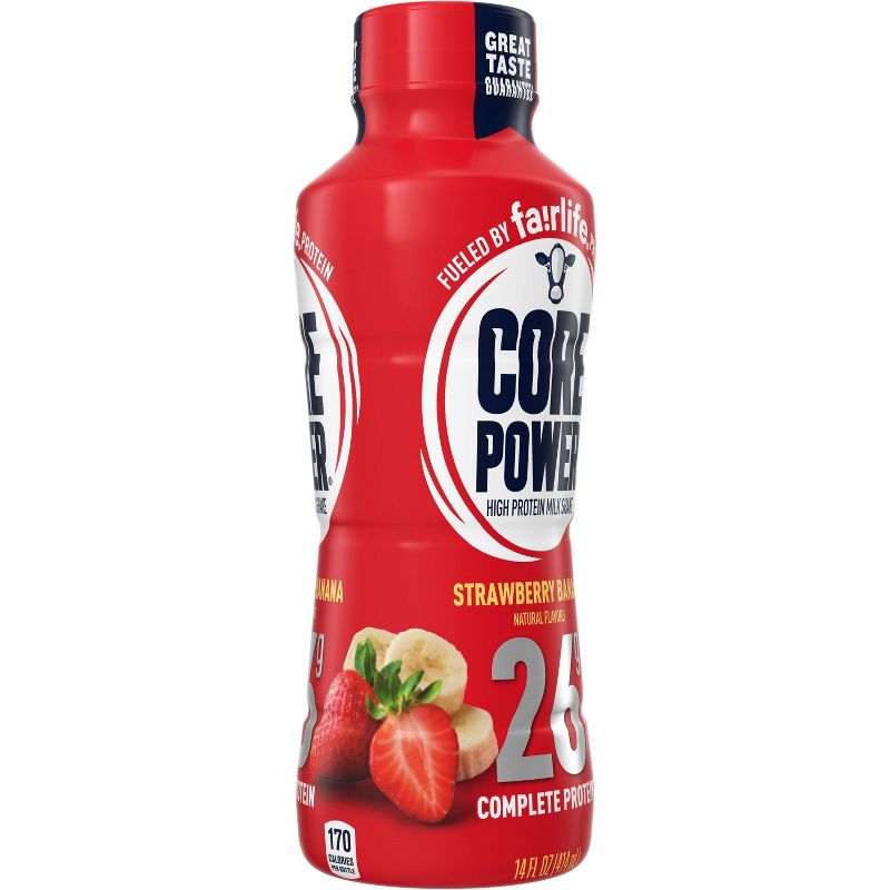 Core Power Strawberry Banana 26G Protein Shake - 14 fl oz Bottle, 5 of 8
