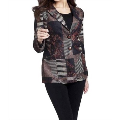 Women's Tapestry Chenille 2-Button Cardigan - ANGEL
