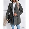 Coolmee Women's  Crop Jacket Hooded Winter Warm Full Zip Long Sleeve Jacket Coat Outerwear with Hood - 2 of 4