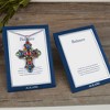 Anna-Kaci Silver Tone Stained Glass Rhinestone Pendant Necklace Gift Message Card & Envelope Jewelry Gifts - 4 of 4