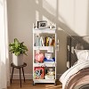 Hachikiko 4 Tier Rolling Utility Cart with Drawer - Multifunctional Storage Organizer on Wheels,Space-Saving Rolling Cart with 360°Wheels - 2 of 4