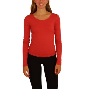 Aeropostale Womens Crochet Back LS Embellished T-Shirt - 1 of 4