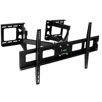 Mount-It! Full Motion Corner TV Mount | Fits Up to VESA 800x400 mm | 132 Lbs. Weight Capacity | Extension Up to 20" | Black