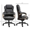 Vynxaria Big and Tall Executive Office Chair with Wide Seat, Computer Desk Chair with High Back Diamond Stitching - 3 of 4