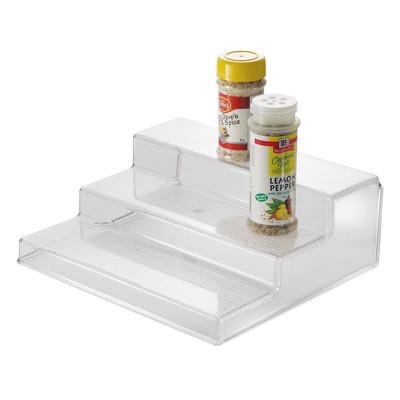 Idesign Linus Plastic Spice Rack 3 tier Organizer Clear Target