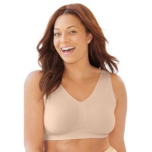 Secret Solutions Women's Plus Size Wireless Seamless Bra - 1 of 2