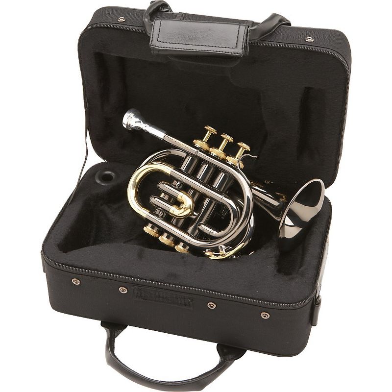 Allora MXPT-5801-BK Black Nickel Series Pocket Trumpet Black Nickel, 3 of 5