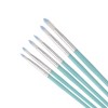 Unique Bargains Round Tip Brush for Gouache Nylon Bristles with Aluminum Collar and Plastic Handle 6 Pcs - 3 of 3