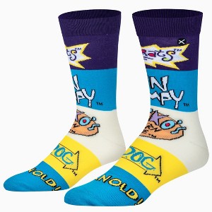 ODD SOX, Nickelodeon Socks for Men Women Fun Retro 90s Nick Cartoon Assorted Prints, Large - 1 of 4