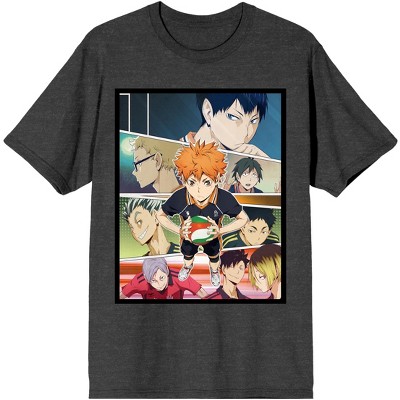 Haikyuu Shoyo Volleyball Team Men's Black T-shirt : Target