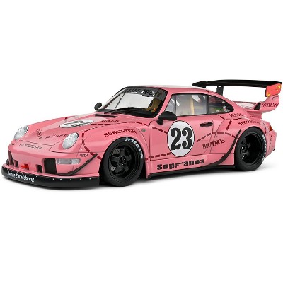 2020 RWB Bodykit #23 "Pink Pig" Pink with Graphics 1/18 Diecast Model Car by Solido