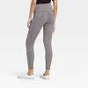 Women's High Waisted Stash Pocket Leggings - A New Day™ Black