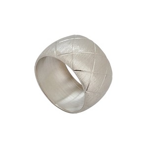 Saro Lifestyle Napkin Rings With Harlequin Design (Set of 4) - 1 of 4