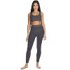 Memoi Women's Ribbed Leggings with Wide Waistband - 2 of 4