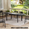 Crestlive Products Aluminum  Extendable Patio Dining Table with Butterfly Leaf, Rectangular Extension Table, Expandable Outdoor Table - 4 of 4