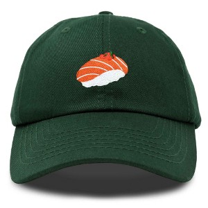 Dalix Salmon Nigiri Embroidered Sushi Cotton Dad Hat Baseball Cap Adjustable Womens - 1 of 4