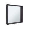 FONTOI Dakota Wall-Mounted Bathroom Cabinet with Mirrored Door Interior Shelves Compact Storage Solution for Modern Homes, Black, 2.8"*23.6"*23.6" - 2 of 4