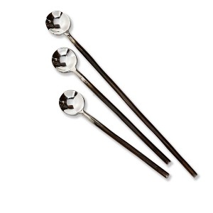 TAG Forged Spoon, Set of 3 Black - 1 of 2