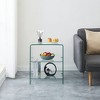 Lirago 2-Layer Tempered Glass Sofa Table-Transparent Multi-Purpose Side Table for Living Room Office & Outdoor 15.8"D* 19.72"L * 17.72"H - 4 of 4