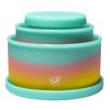 Silipint: Silicone Lidded Bowls: Set of 3: Aurora - 10, 20 & 30oz - Flexible - 2 of 4