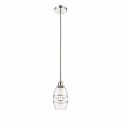 Vaz - 1 Light Stem Hung Mini Pendant In Industrial Style-7.63 Inches Tall and 5.88 Inches Wide