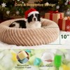 JOEJOY Round Dog Bed with Anti-Slip Bottom & Removable Cover,Rabbit Fur and Teddy Fabric with Drawstrings - 2 of 4
