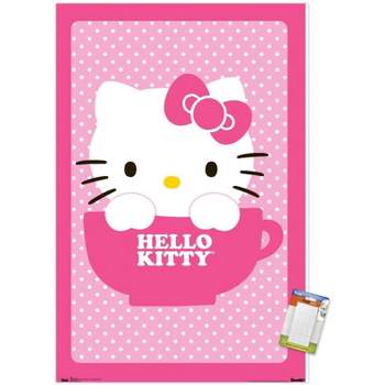 Trends International Hello Kitty - Current Happiness Wall Poster, 22.37 x  34.00, Poster & Clip Bundle