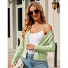 BLUEMING Womens Sweater Cardigan Cropped Lightweight Rib Texture Button Down Knit Tops 2025 Fall Fashion Outfits - 3 of 4