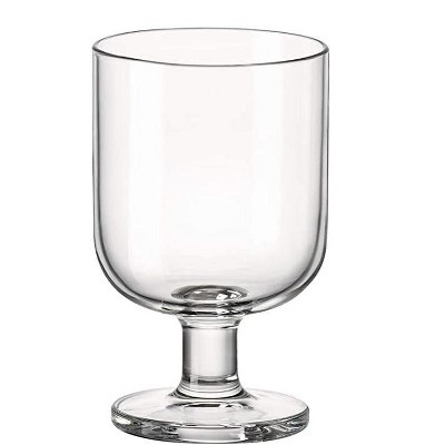 Hosteria Clear Tempered Glass Stackable Wine Goblets, Set of 6