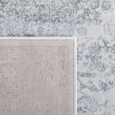 Gray Hand-Knotted Synthetic Traditional Area Rug