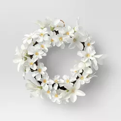 White Flower Mini Wreath - Threshold™