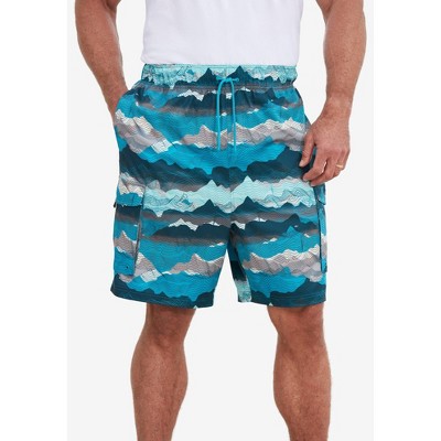 KingSize 8" Flex Cargo Swim Trunks - XL, Topography — фото 5