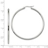 Black Bow Jewelry 2mm Stainless Steel Classic Round Hoop Earrings - 48mm (1 13/16 Inch) - 4 of 4