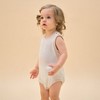 Little Plant Silky Soft TENCEL™ Modal Jacquard Tank Bodysuit - White Panda - 2 of 4