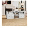 Lift Top Coffee Table 48 inch Farmhouse with Sliding Barn Door Space Saving Living Room Tables - 4 of 4