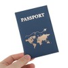 Unique Bargains Map Plain Weave Passport Holder 1 Pc - 3 of 4