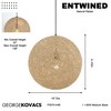 George Kovacs Lighting Entwined 1 - Light Pendant in  Coal - 3 of 4