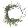 Transpac Artificial 23.5 in. Multicolor Christmas Foliage Wreath - 3 of 4