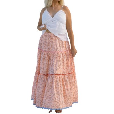 Women's Marisol Tiered Floral Maxi Skirt - C'isa