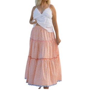 Women's Marisol Tiered Floral Maxi Skirt - C'isa - 1 of 3