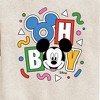 Boys' - Disney - Mickey Oh Boy 90s Graphic Long Sleeve Fleece Sweatshirt - 2 of 4