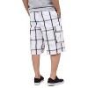 Shaka Wear Men's Cargo Shorts, Relaxed Fit, Plaid, Elastic Waist - 2 of 4