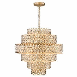 Z-Lite Dealey 17 - Light Chandelier in  Heirloom Brass - 1 of 4