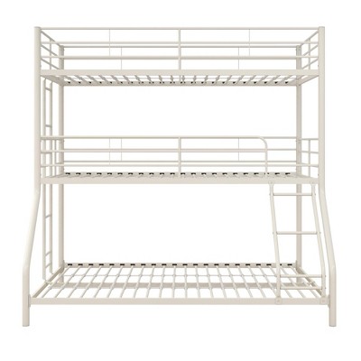 DHP Everleigh Triple Twin Metal Bunk Bed with 2 Ladders